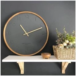 One Six Eight Freya Charcoal Wall Clock (35cm)
