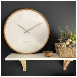 One Six Eight Coastal Freya White Wall Clock (50cm)