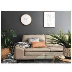 One Six Eight Coastal Freya White Wall Clock (50cm)