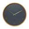 One Six Eight Coastal Scarlett Charcoal Wall Clock (35cm)