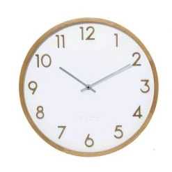 One Six Eight Scarlett White Wall Clock (35cm)