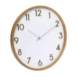 One Six Eight Scarlett White Wall Clock (50cm)