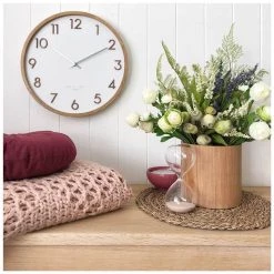 One Six Eight Scarlett White Wall Clock (35cm)