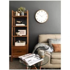 One Six Eight Scarlett White Wall Clock (35cm)