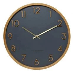 One Six Eight Coastal Scarlett Charcoal Wall Clock (50cm)