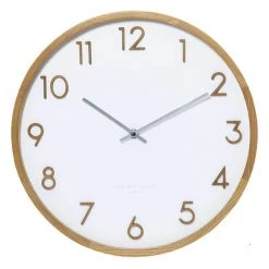 One Six Eight Scarlett White Wall Clock (50cm)