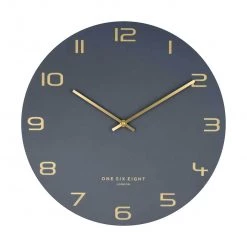 One Six Eight Charcoal Blake Clock (40cm)