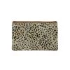 Olive & Tiger Leather Leopard Pouch Bag Women's Gifts - Under $50