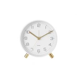 Karlsson Restocked Lofty Alarm Clock With Light - White