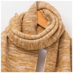 Stella & Gemma Last Chance - Final Few Mustard & Ivory Pom Pom Scarf