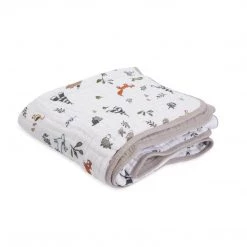 Little Unicorn Cotton Muslin Quilt – Forest Friends