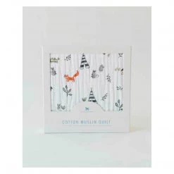 Little Unicorn Cotton Muslin Quilt – Forest Friends