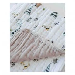 Little Unicorn Cotton Muslin Quilt – Forest Friends