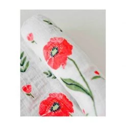 Little Unicorn Restocked Cotton Muslin Swaddle – Summer Poppy
