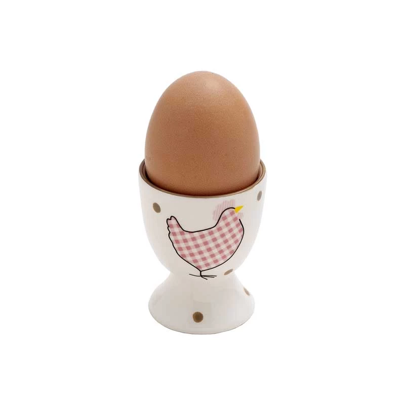 Salisbury & Mirfin Last Chance - Final Few Gingham Chicken Egg Cup