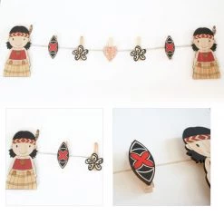 Crystal Ashley Art Pegs - Maori Girl