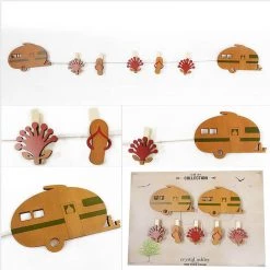 Crystal Ashley Art Pegs - Caravan