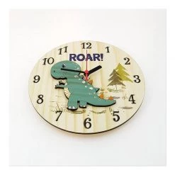 Crystal Ashley Small Clock – Roar (20cm) Kiwiana