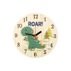 Crystal Ashley Small Clock – Roar (20cm) Kiwiana