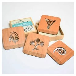Crystal Ashley NZ Natives Coasters (4pc)