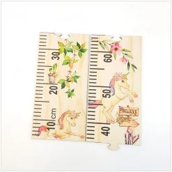 Crystal Ashley Wooden Height Chart - Unicorn BABY & TODDLER GIFTS