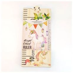 Crystal Ashley Wooden Height Chart - Unicorn BABY & TODDLER GIFTS