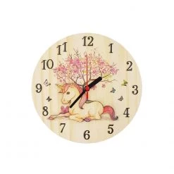 Crystal Ashley Small Clock – Unicorn (20cm)