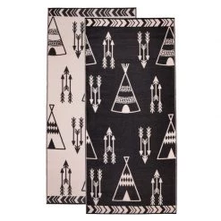 Little Portico Reusable & Eco Friendly Indoor/Outdoor Reversible Rug – Teepee