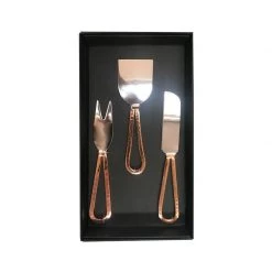 Rembrandt Fine Arts Loop Copper Cheese Serving Set