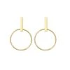 Olive & Tiger Gold Roxy Circle Earrings Last Chance - Final Few