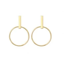 Olive & Tiger Gold Roxy Circle Earrings Last Chance - Final Few