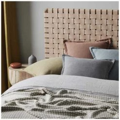 Weave Coastal Linen Austin Cushion - Storm (50cm)