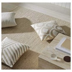 Weave Coastal Sofia Cushion – Sandstorm (50cm)