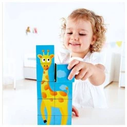 Hape Jungle Animal Block Puzzle (9pc)