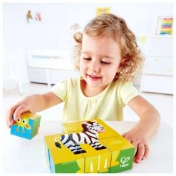 Hape Jungle Animal Block Puzzle (9pc)