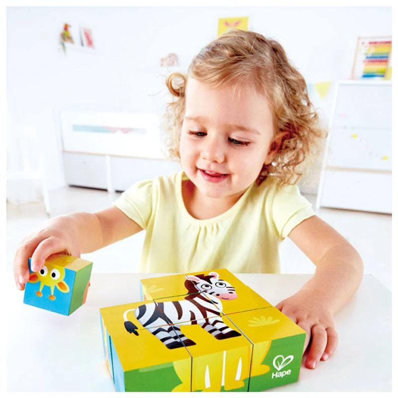 Hape Jungle Animal Block Puzzle (9pc)