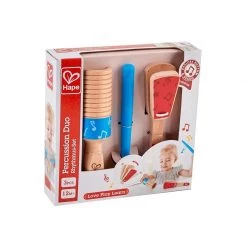 Hape Percussion Duo (3pc) Wooden Toys