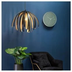 Karlsson Hue Wall Clock – Steel Green (40cm)