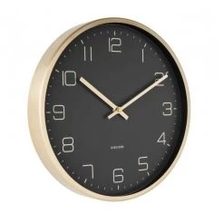 Karlsson Restocked Gold Elegance Wall Clock - Black (30cm)