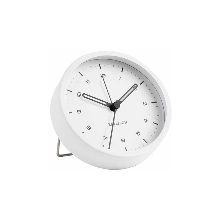 Karlsson Restocked Tinge Alarm Clock - White