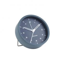 Karlsson Coastal Tinge Alarm Clock - Steel Blue