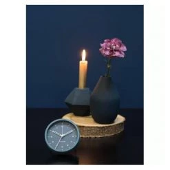 Karlsson Coastal Tinge Alarm Clock - Steel Blue