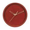 Karlsson CLOCKS Lush Velvet Wall Clock - Clay Red (30cm)