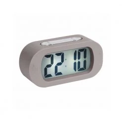 Karlsson Gummy Digital Alarm Clock - Warm Grey