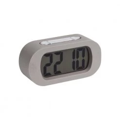 Karlsson Gummy Digital Alarm Clock - Warm Grey