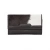 The Design Edge Monochrome Vegas Trifold Wallet - Jersey Hairon & Black Leather