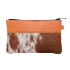 The Design Edge Wales Clutch - Jersey Hairon & Tan Leather