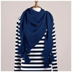 Hello Friday SCARVES, CLOTHING & FASHION ACCESSORIES Fiver Tassel Wrap Scarf β Peacock