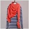 Hello Friday Fiver Tassel Wrap Scarf – Coral
