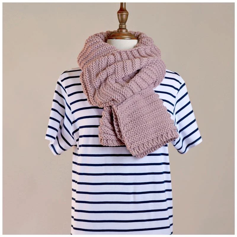 Hello Friday Best Friend Knit Scarf β Mauve